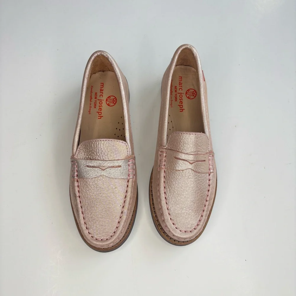 SH3 Marc Joseph New York East‎ Village Penny Loafer Kids Girl 12.5 Pink Leather